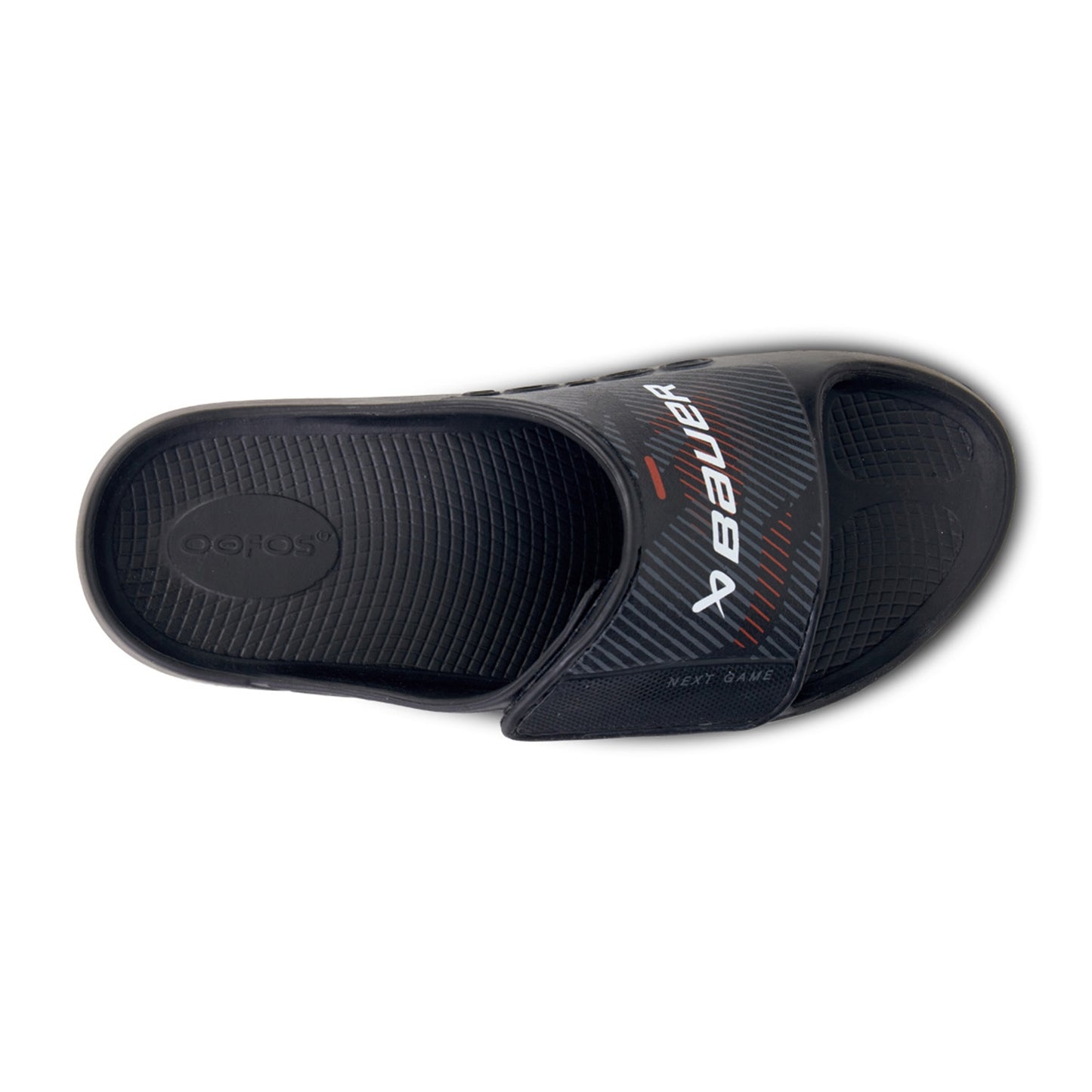 Bauer X Oofos Sport Flex Slide Regenerationsschuh Schwarz