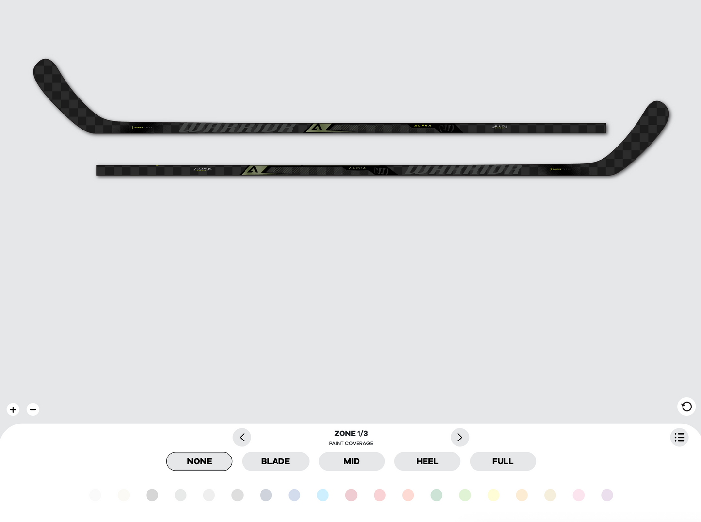 Warrior Pro Custom Schläger SR - 3 Stück