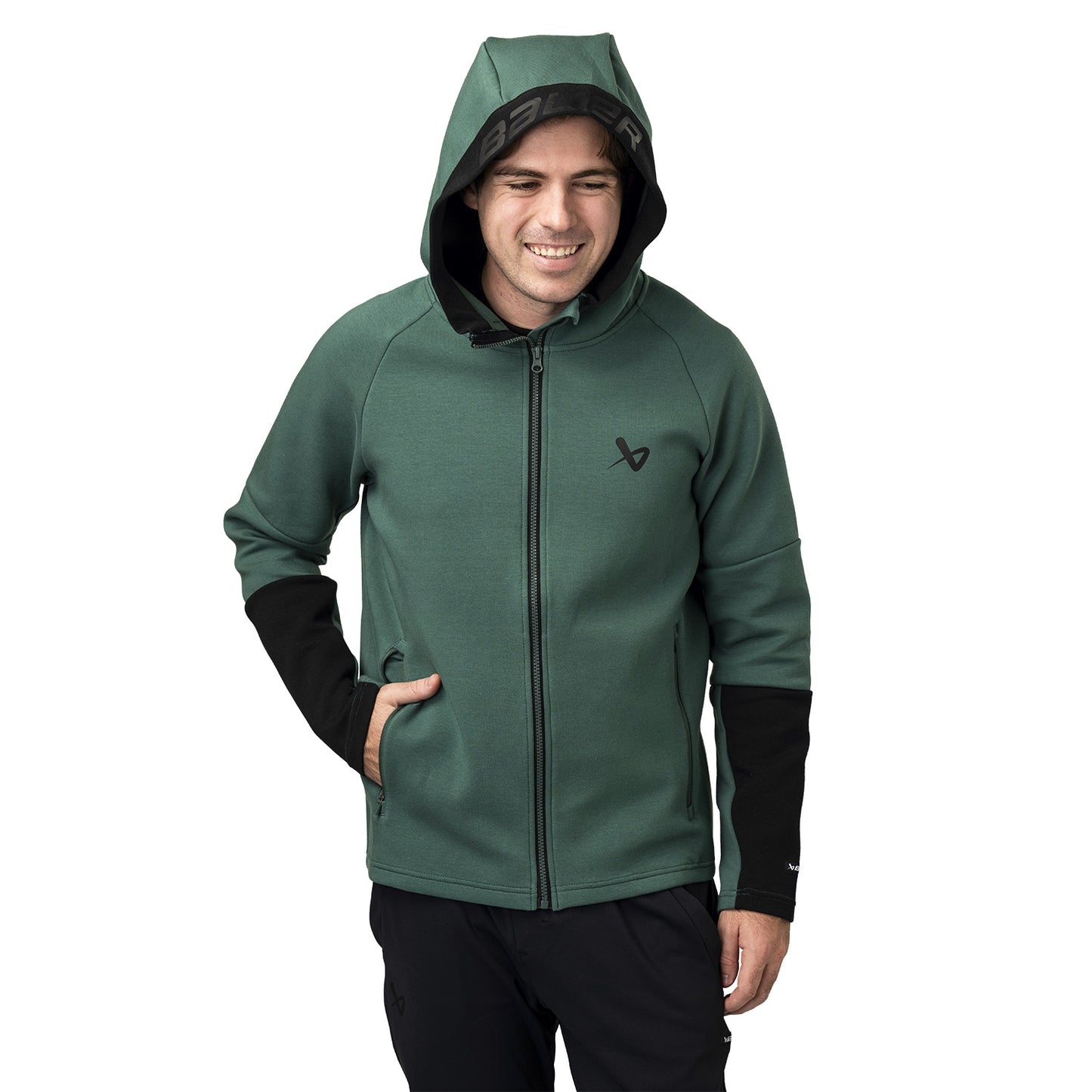 Bauer FLC Full Zip Hoodie Colorblock SR