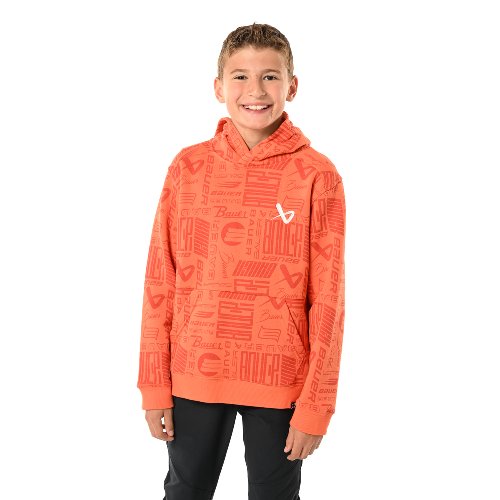 Bauer Logo Repeat Hoodie Orange JR